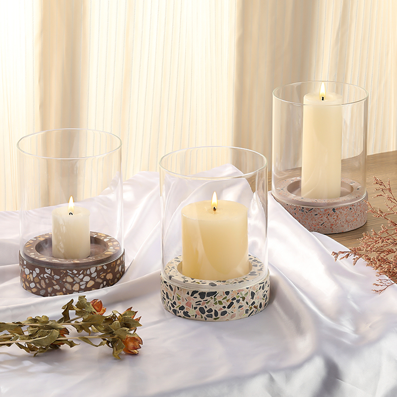 Glass Cover Cement Candle Supporter Manufacturer