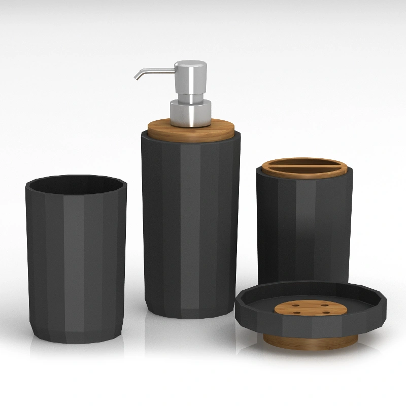 Black Brown Resin Bathroom Accessories Manufacturer