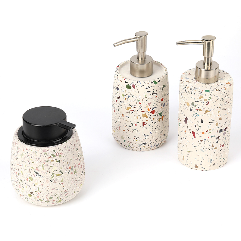 Cement Terrazzo Soap Bottle Manufacturer