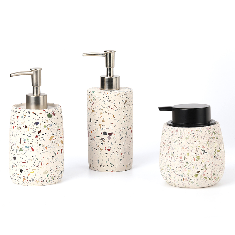 Cement Terrazzo Soap Bottle Manufacturer