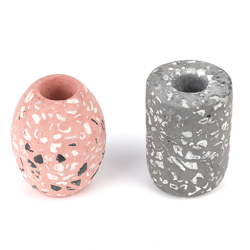 Cylindrical Cement Candle Labra Manufacturer