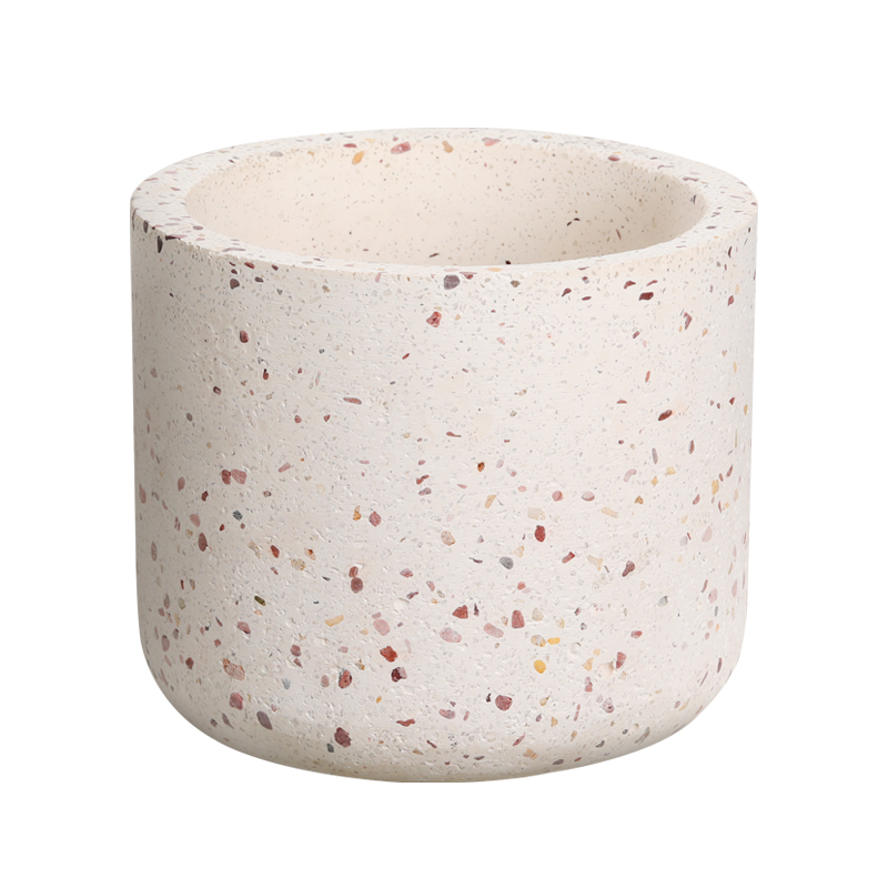 White Terrazzo Outdoor Planter Manufacturer