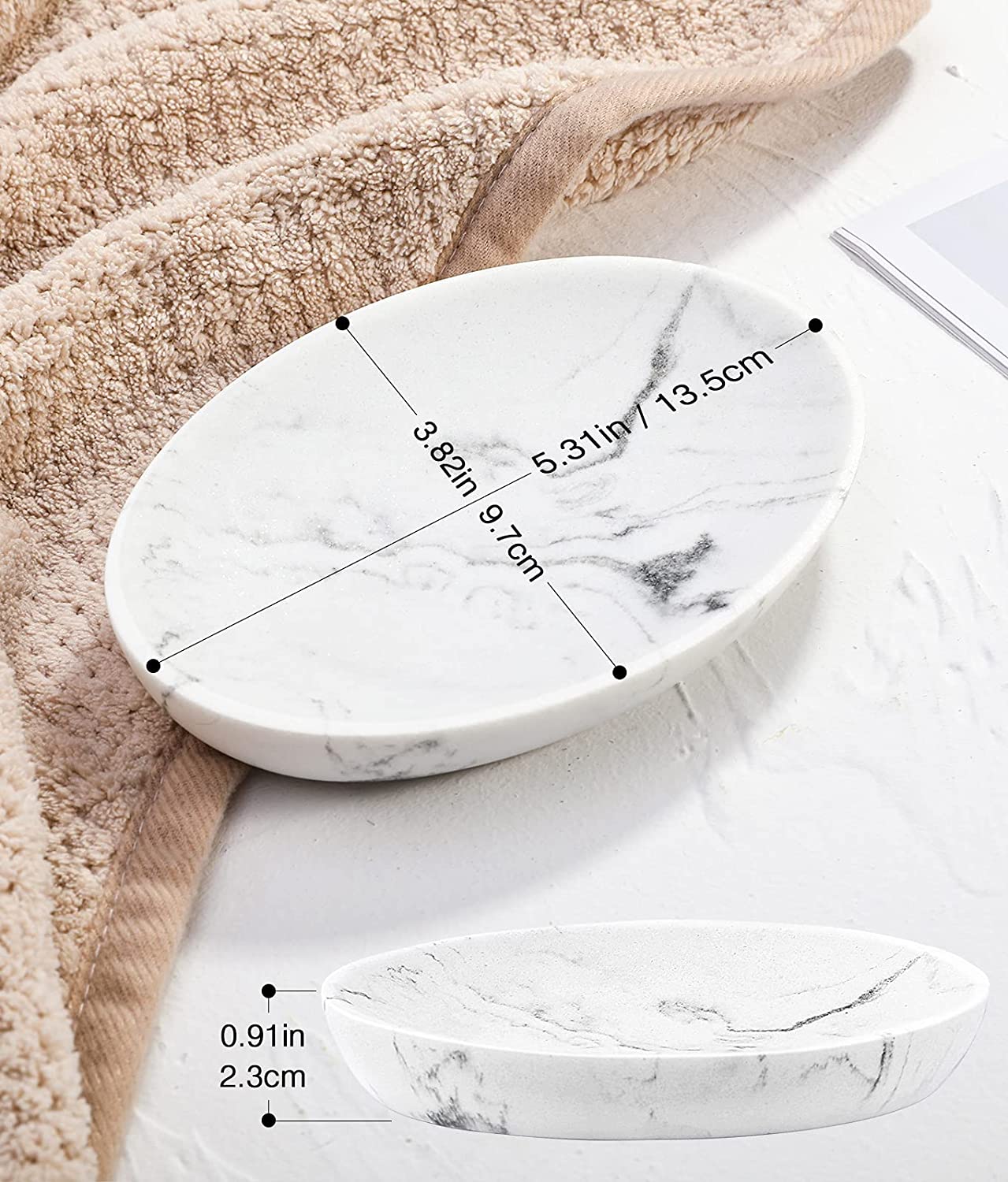 Marble Style Bathroom Soap Dish Manufacturer