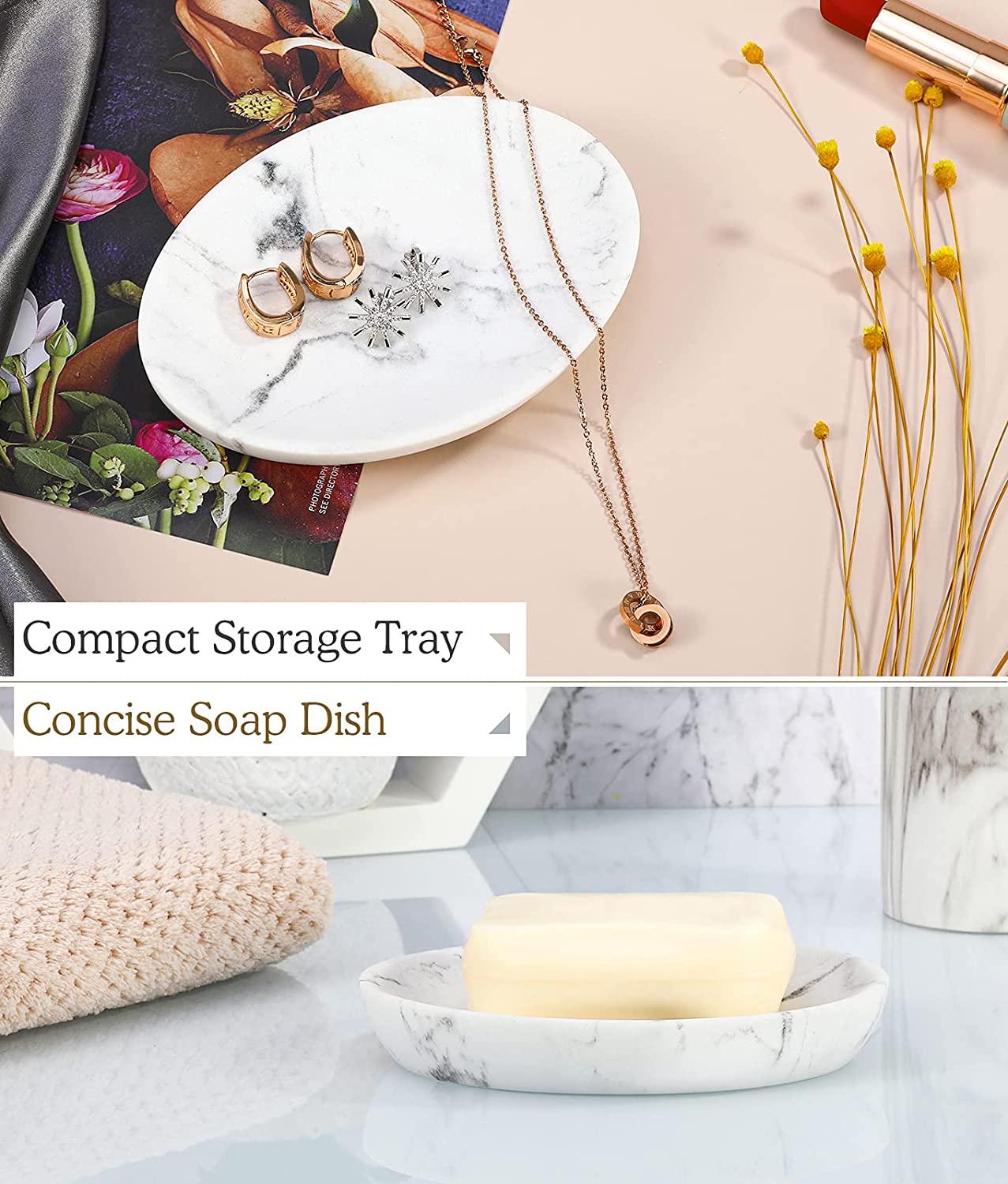 Marble Style Bathroom Soap Dish Manufacturer
