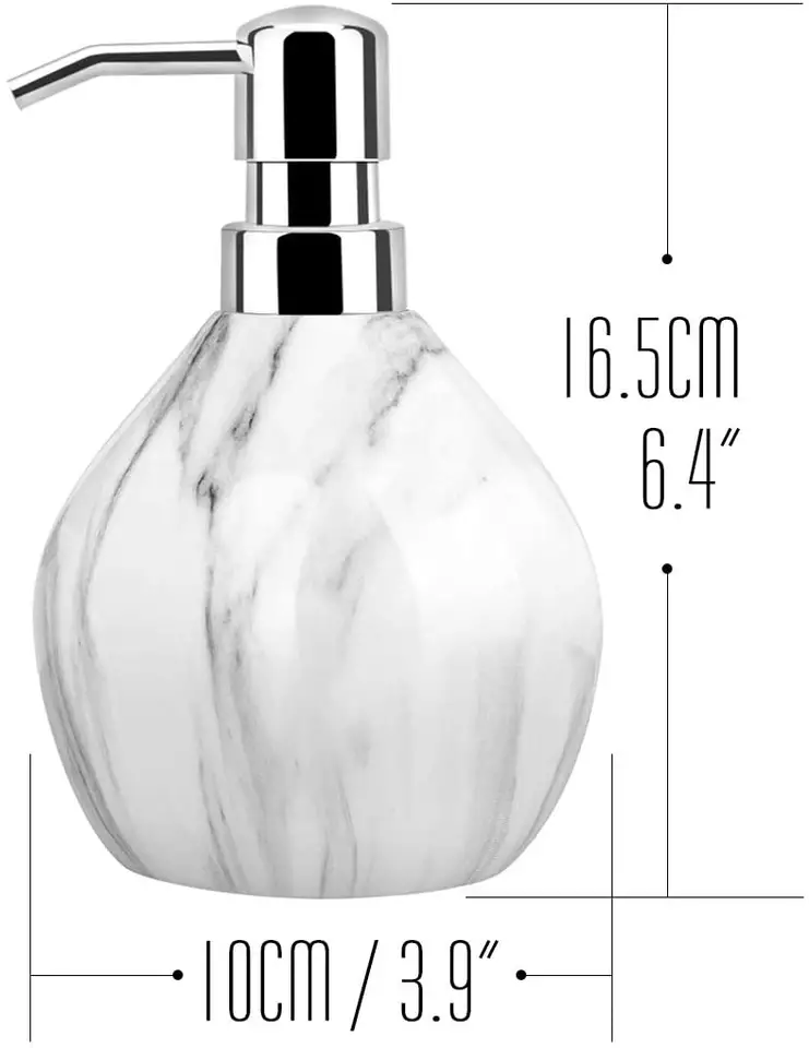 Cylinder Shaped Marble Lotion Dispenser Manufacturer