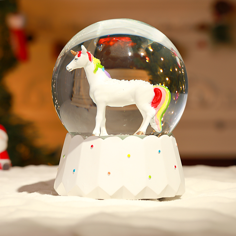 Resin Unicorn Snow Dancer Globe Manufacturer