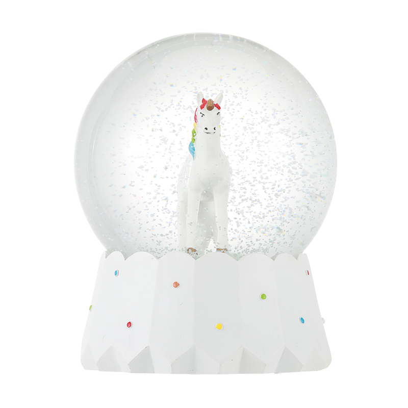 Resin Unicorn Snow Dancer Globe Manufacturer