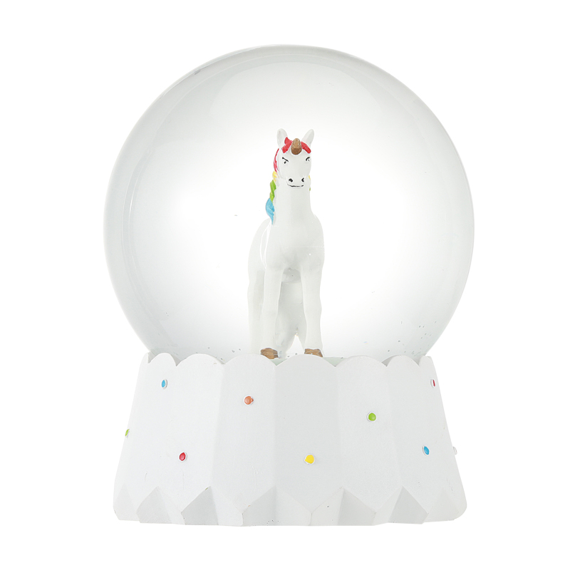 Resin Unicorn Snow Dancer Globe Manufacturer
