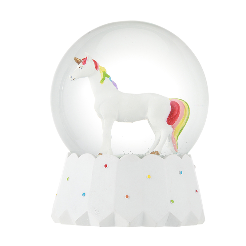 Resin Unicorn Snow Dancer Globe Manufacturer