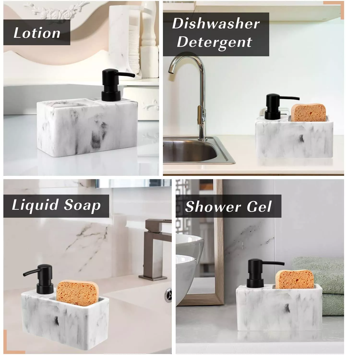 Resin Kitchen Soap Container Manufacturer