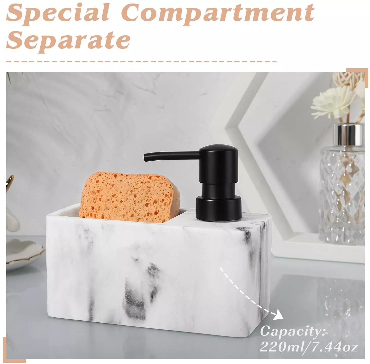 Resin Kitchen Soap Container Manufacturer