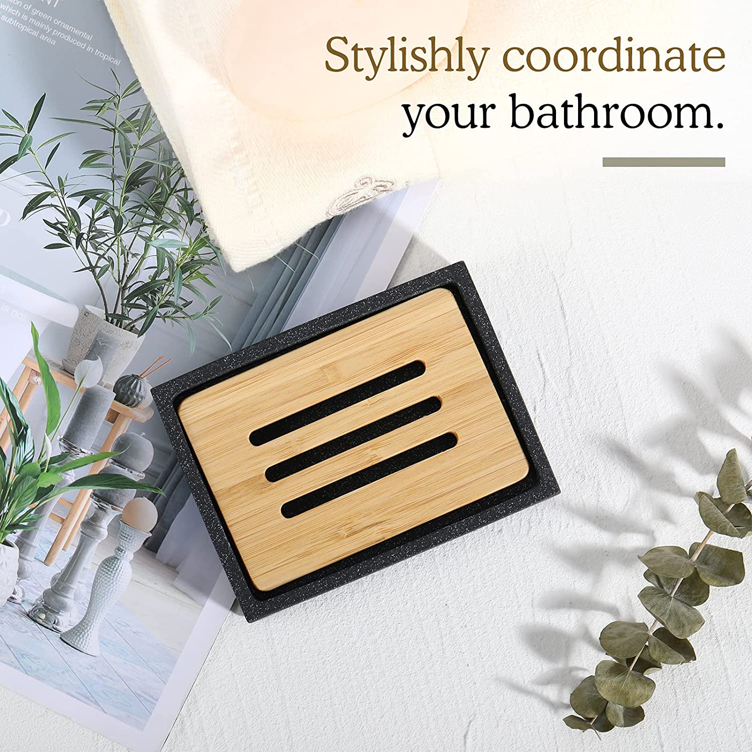 Bamboo Removable Piece Soap Dish Manufacturer