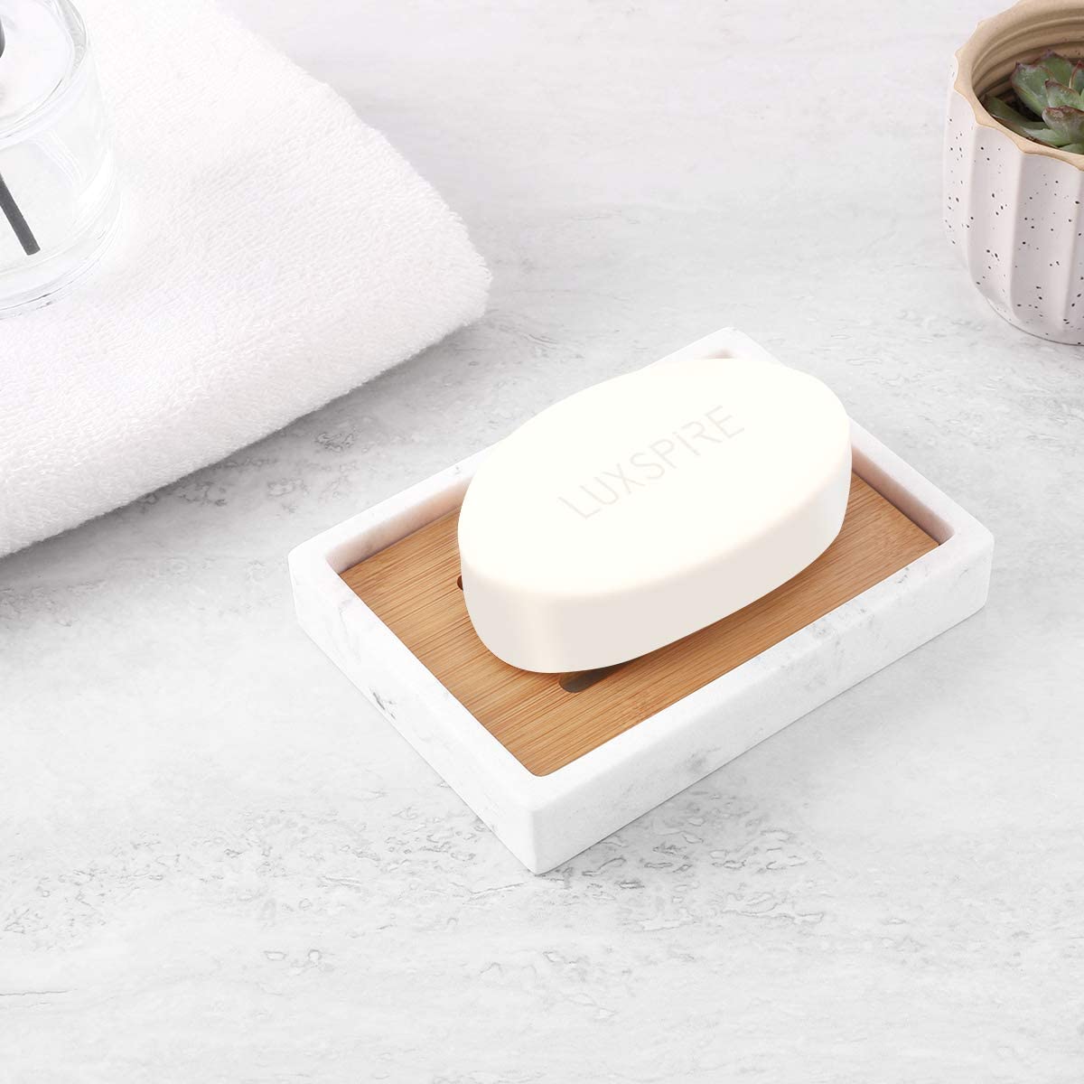 Bamboo Removable Piece Soap Dish Manufacturer