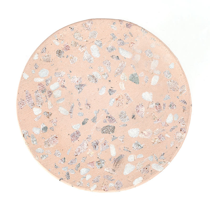 Home Decor Terrazzo Style Cement Candle Stand Manufacturer