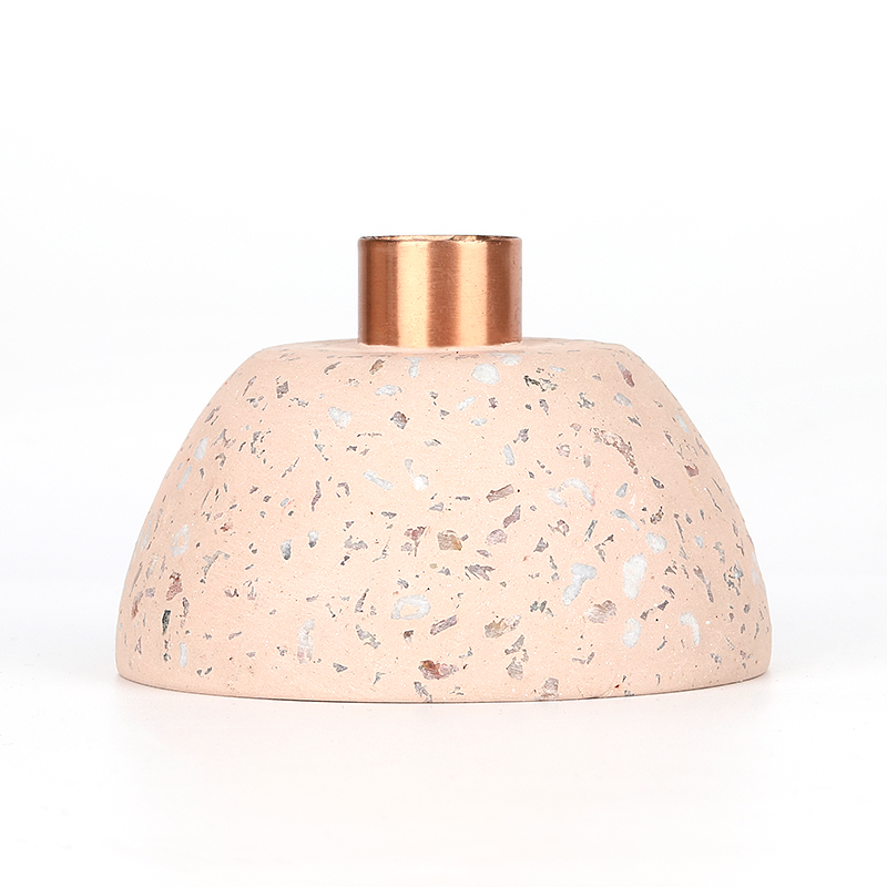 Home Decor Terrazzo Style Cement Candle Stand Manufacturer