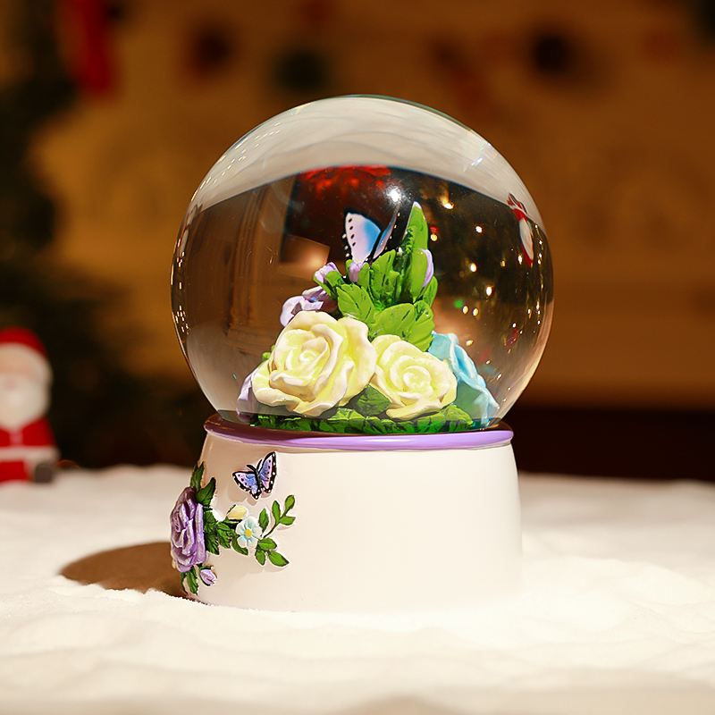 Flowers Romantic Snow Globe Manufacturer