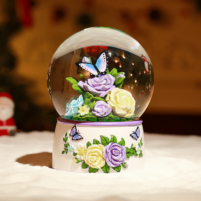Flowers Romantic Snow Globe Manufacturer
