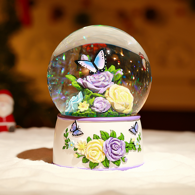 Flowers Romantic Snow Globe Manufacturer
