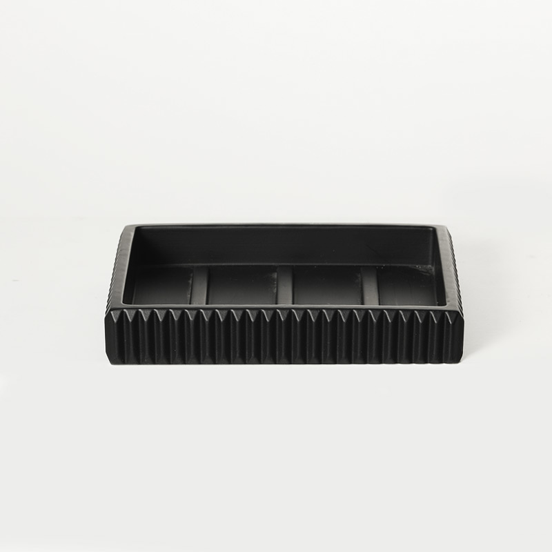Black Vertical Stripe Resin Bathroom Sets Manufacturer