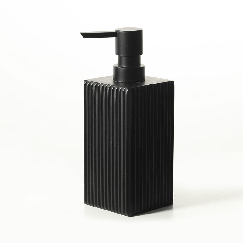 Black Vertical Stripe Resin Bathroom Sets Manufacturer