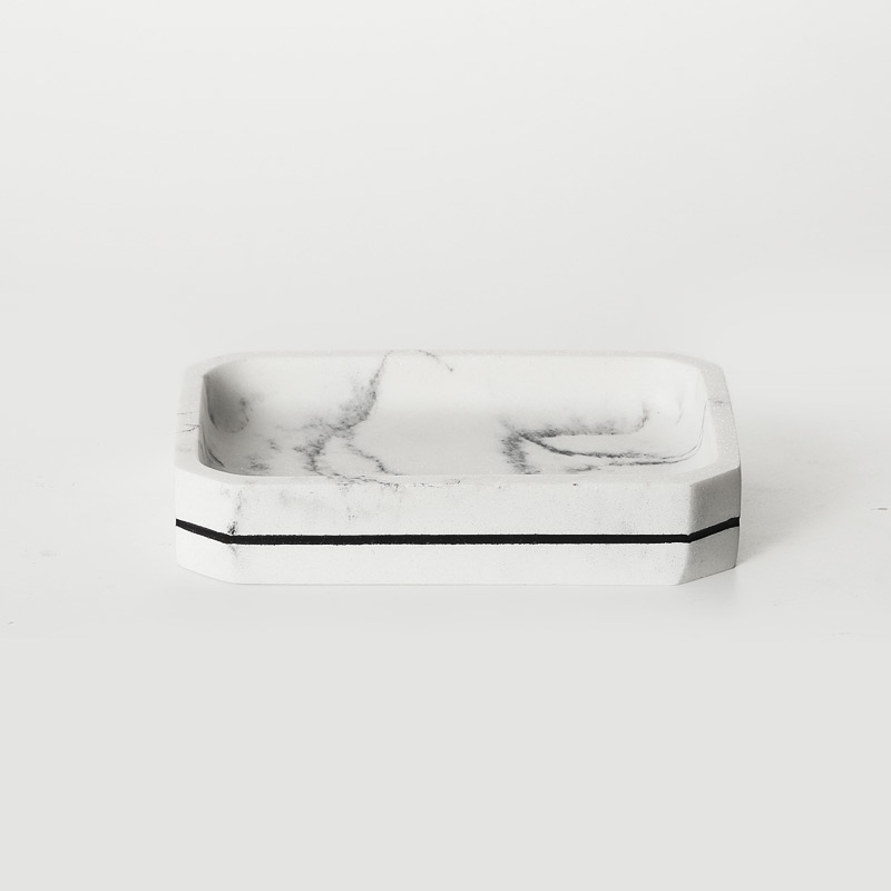 Five-Piece Marble White Resin Bathroom Accessories Manufacturer