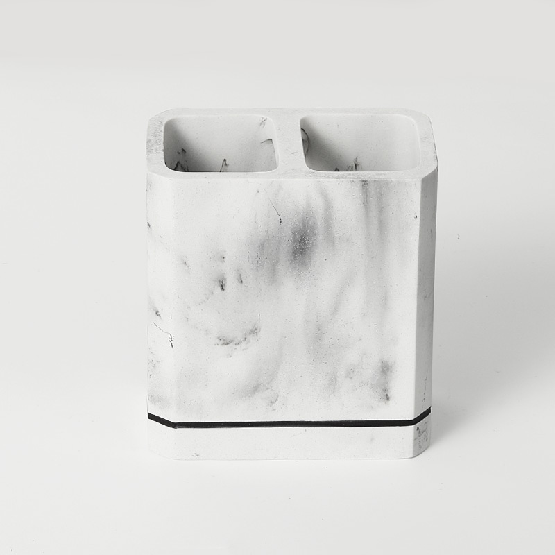 Five-Piece Marble White Resin Bathroom Accessories Manufacturer
