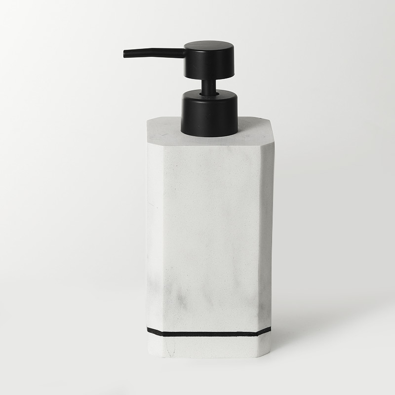 Five-Piece Marble White Resin Bathroom Accessories Manufacturer