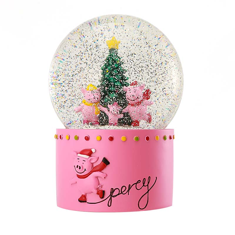 Resin Pig Snow Dancer Globe Manufacturer