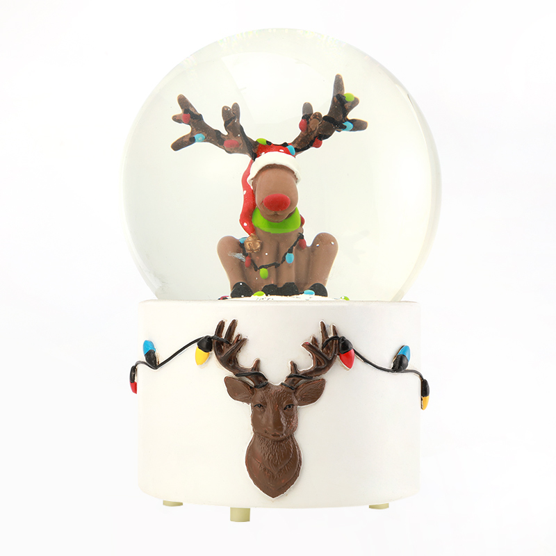 Resin Deer Dancer Snow Globe manufacturer
