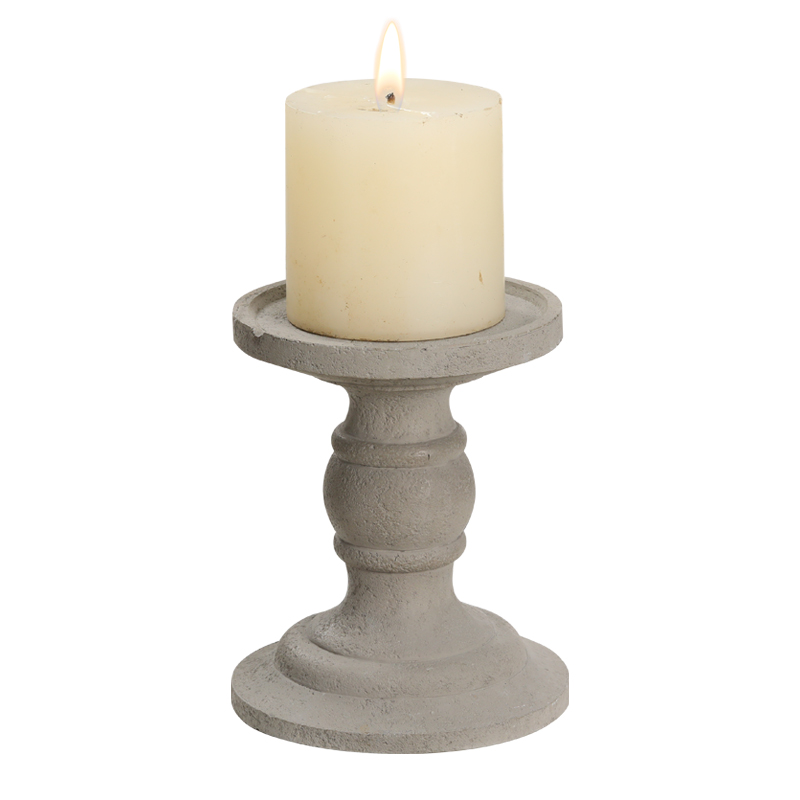 Grey Cement Retro Style Candle Holder Manufacturer