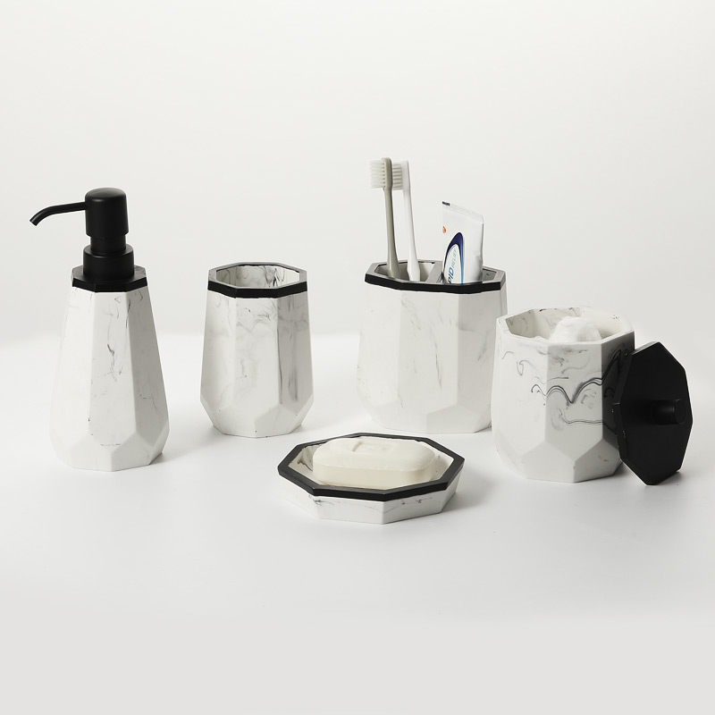 Ink Painting Resin Bathroom Accessories Manufacturer