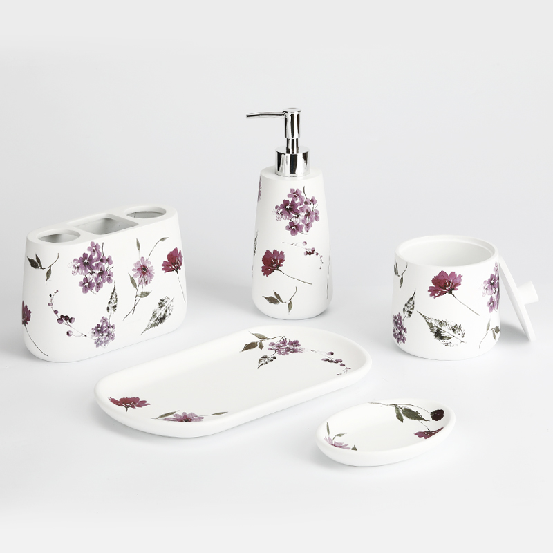 White Resin Bathroom Accessories Manufacturer