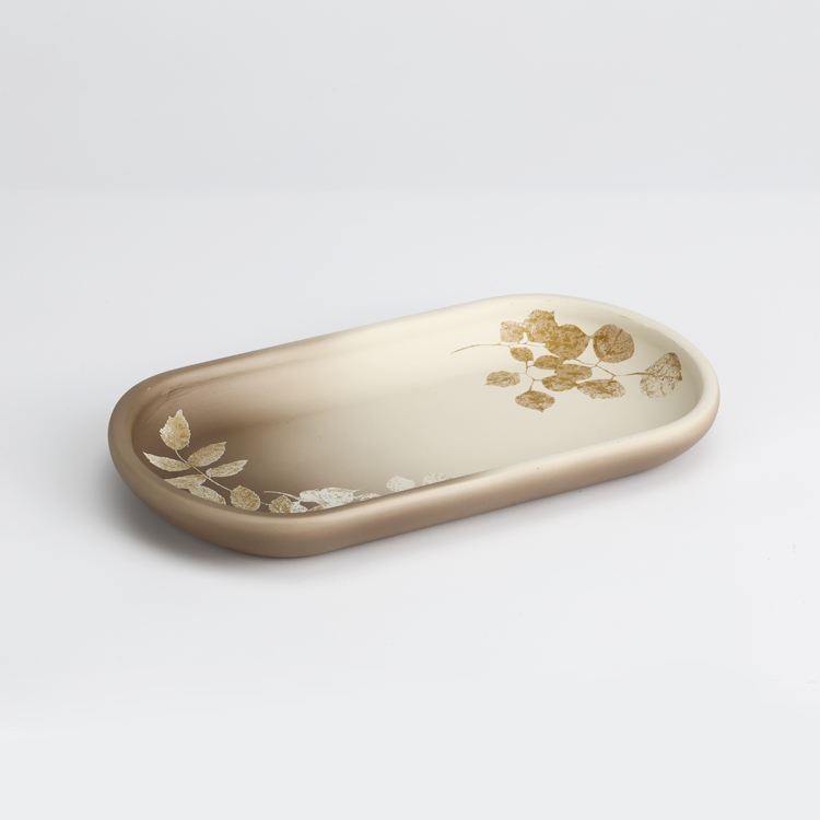 Leaf Pattern Resin Bathroom Accessories Manufacturer