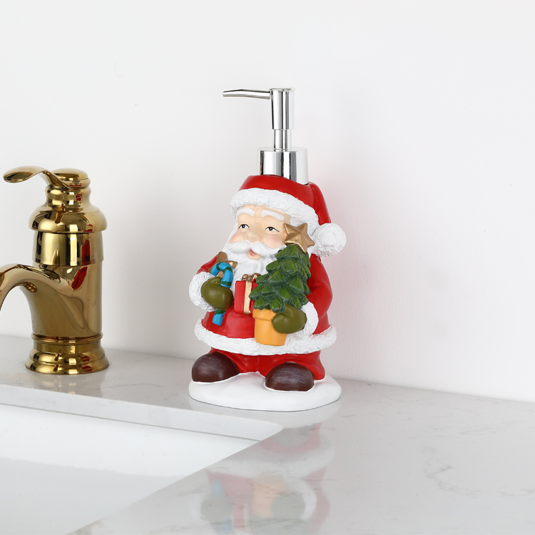 Santa Claus Resin Lotion Pump Bottle Manufacturer