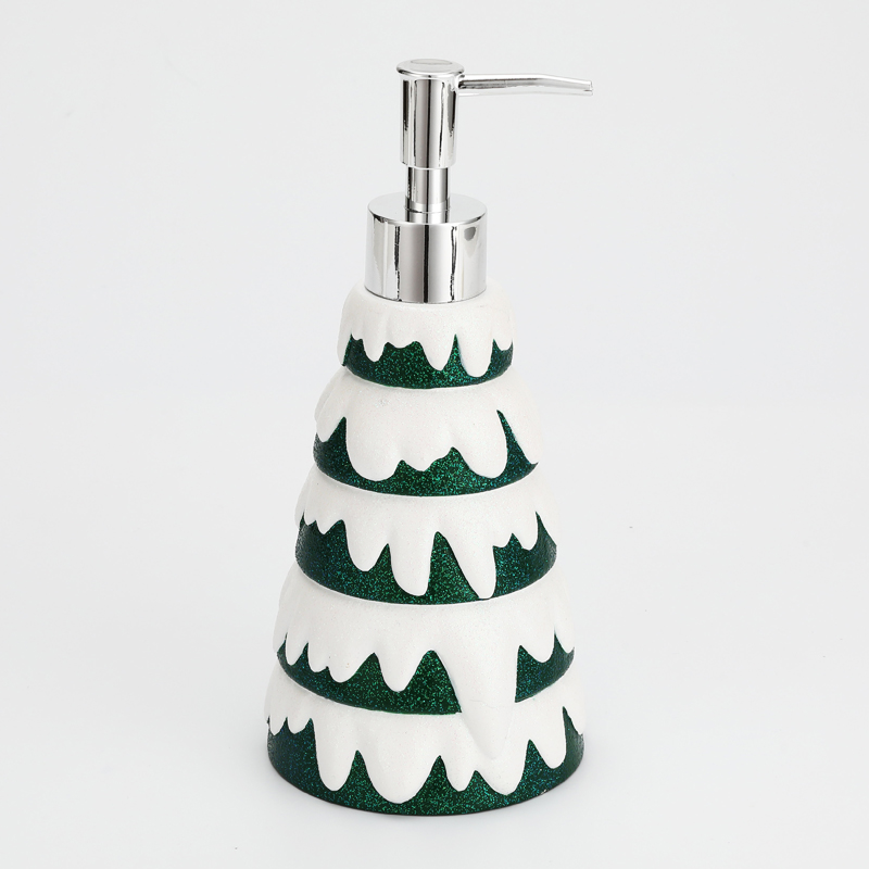 Resin Christmas Tree Soap Bottle Manufacturer
