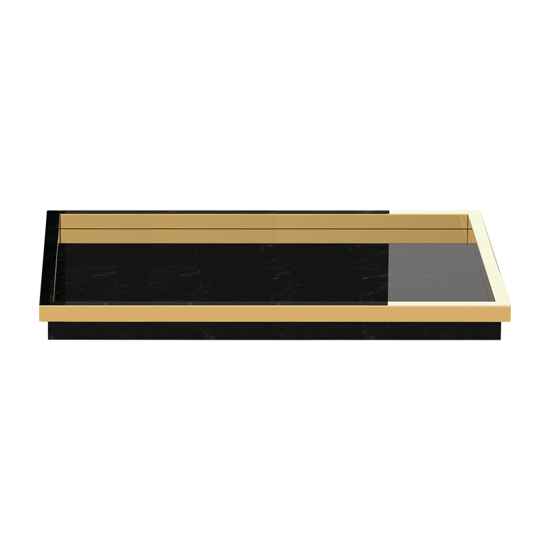 Black Marbale Pattern Resin Bathroom Sets Manufacturer