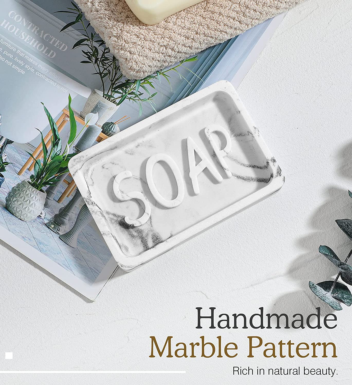 3D Embossed Resin Soap Dish Manufacturer