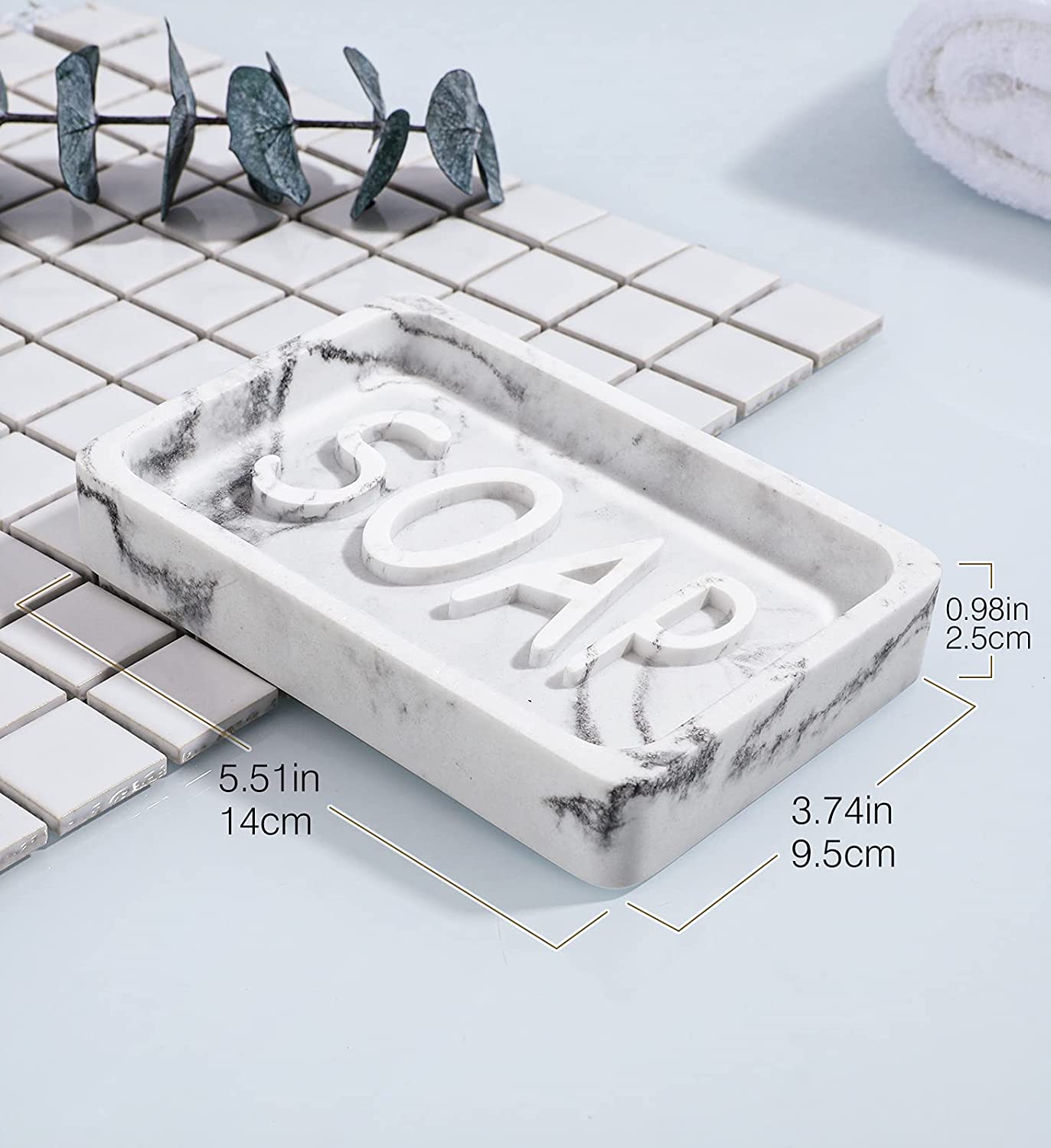 3D Embossed Resin Soap Dish Manufacturer