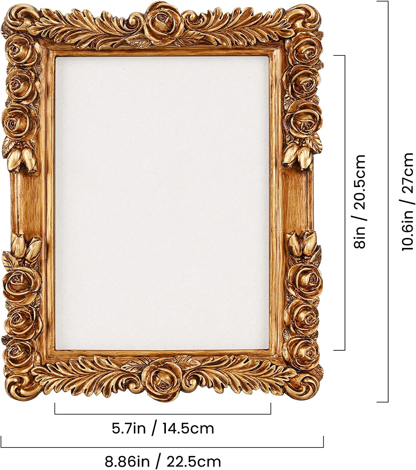 Vintage Roses Resin Photo Frame Manufacturer
