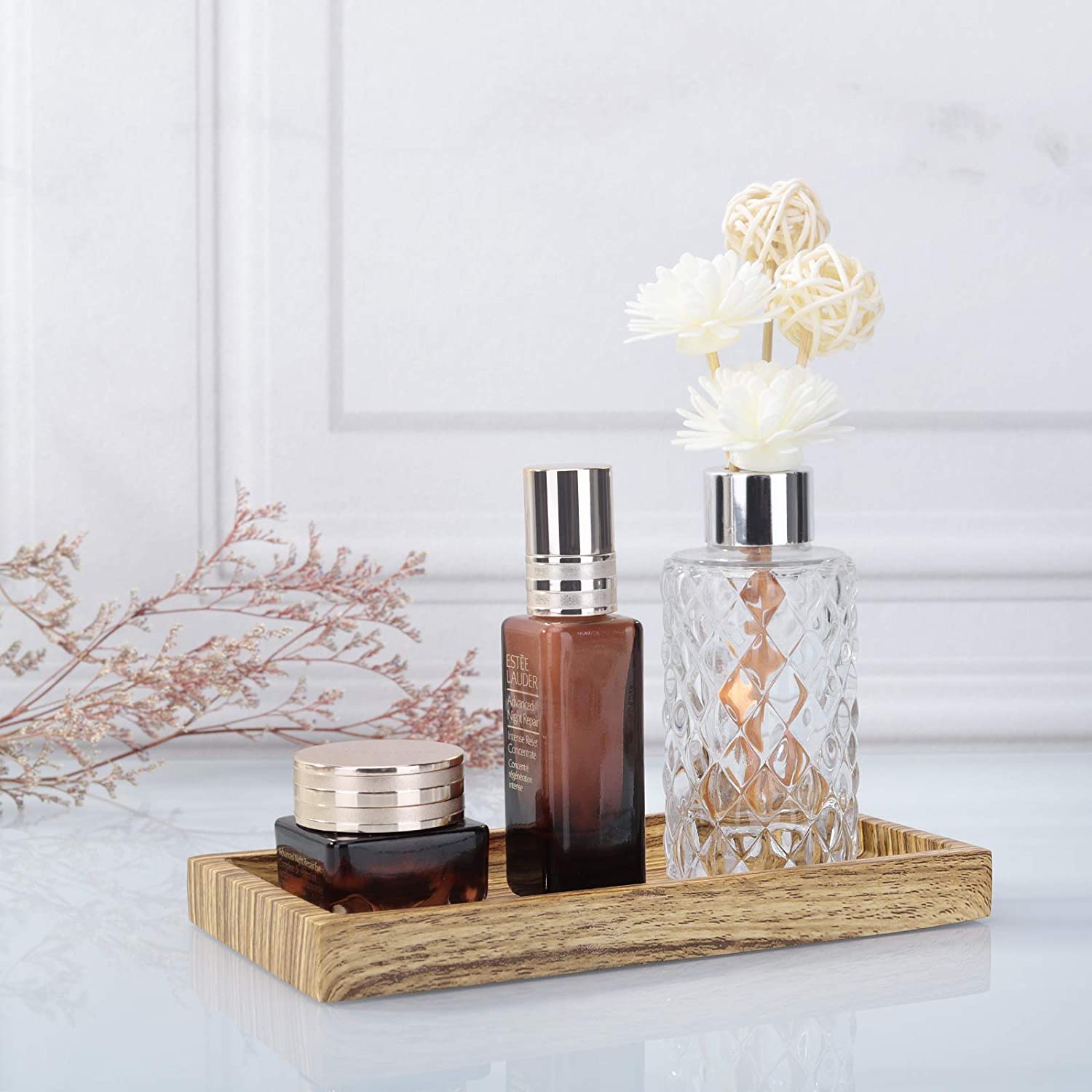 Wood Grain Resin Jewelry Tray Manufacturer