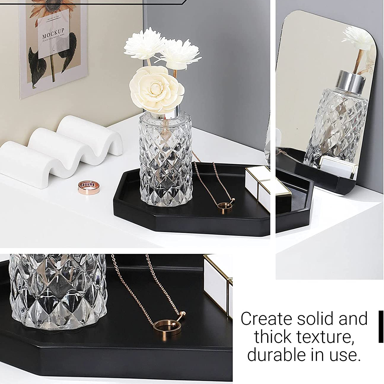 Countertop Resin Decorative Trays Manufacturer