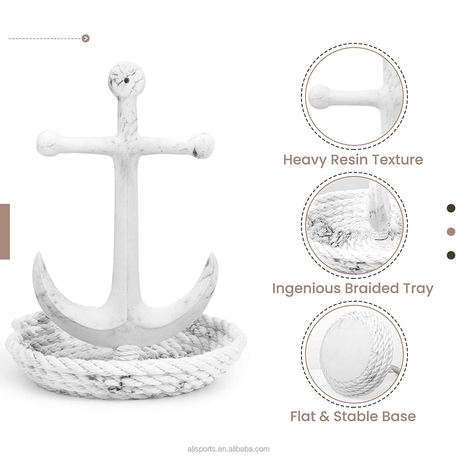 Resin Anchor Design Jewelry Organizer manufacturer