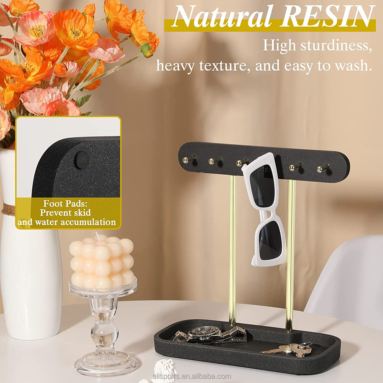 Resin Tray Base Jewelry Organizer manufacturer