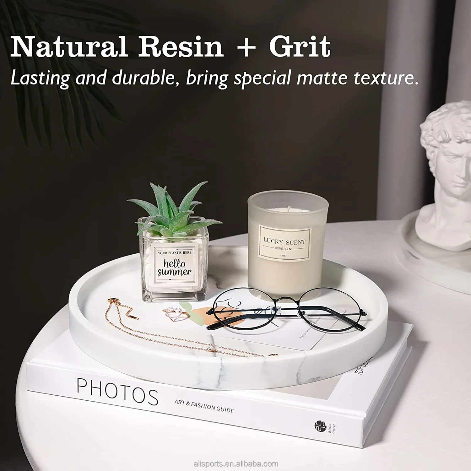 Gravel White Cosmetics Tray manufacturer