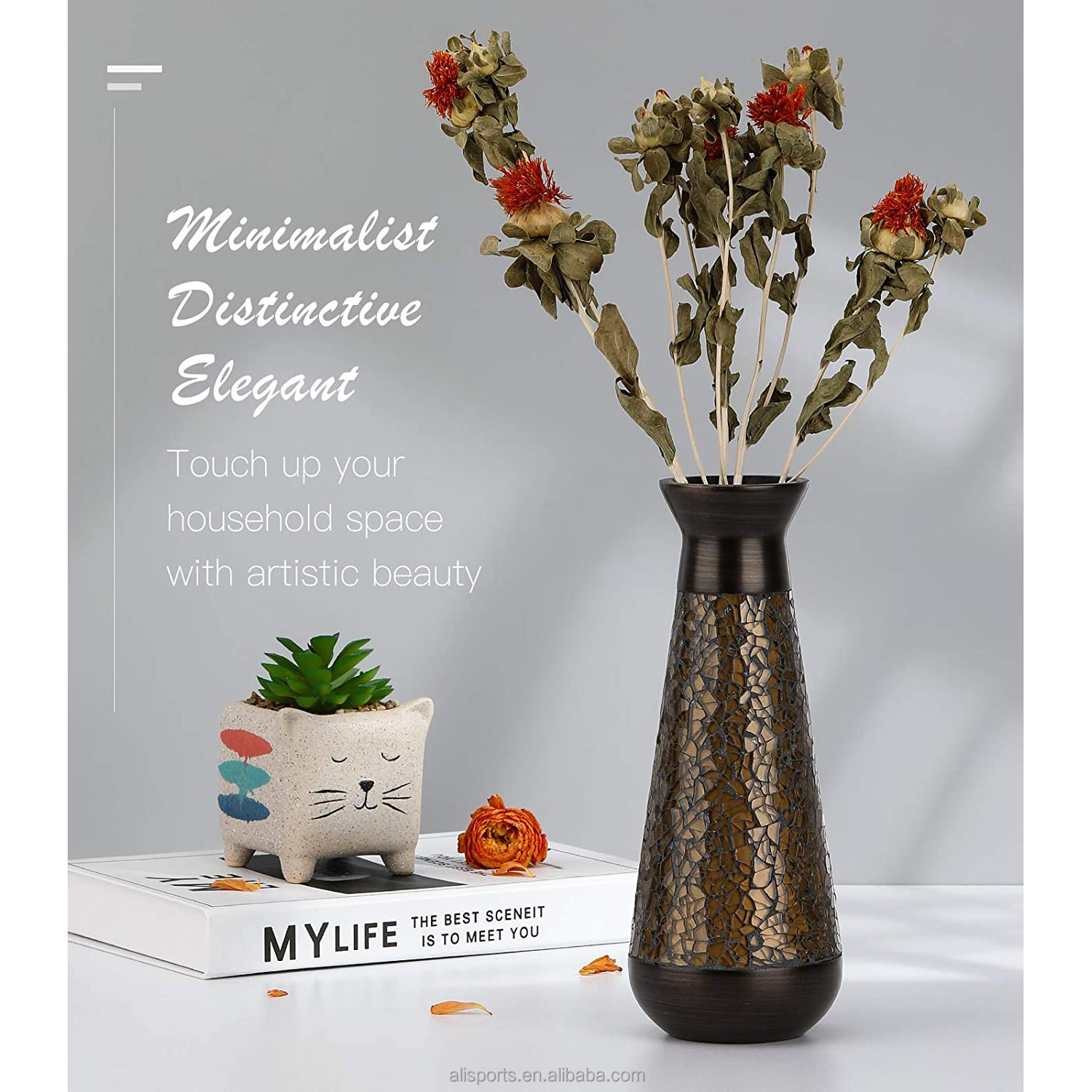 Mosaic Design Flower Bottle manufacturer