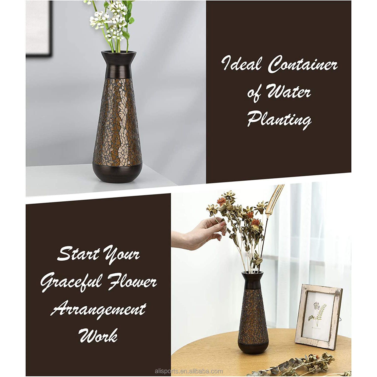 Mosaic Design Flower Bottle manufacturer