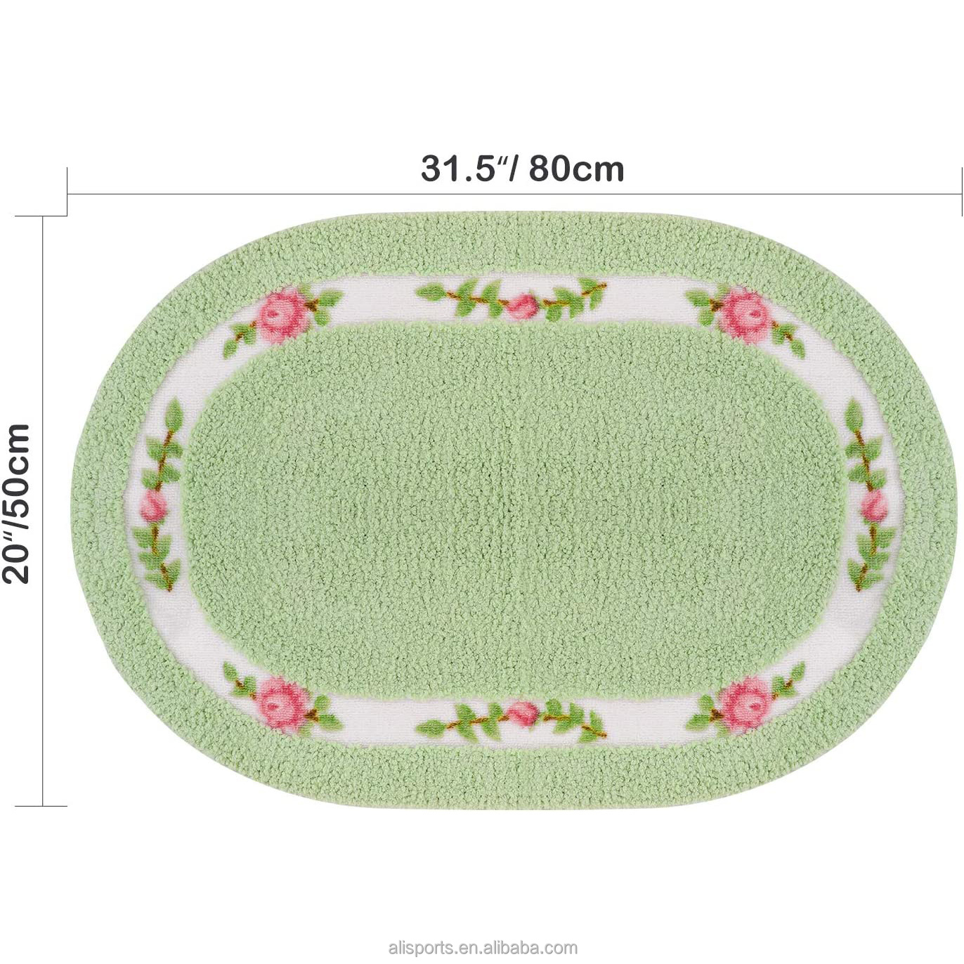 Oval Non Slip Floor Mat Rugs manufacturer