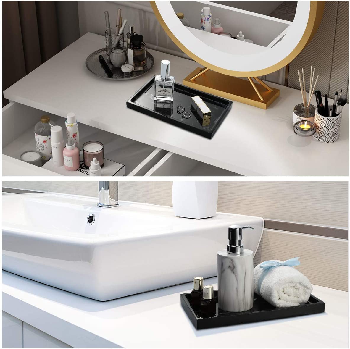 Resin Decorative Vanity Tray manufacturer