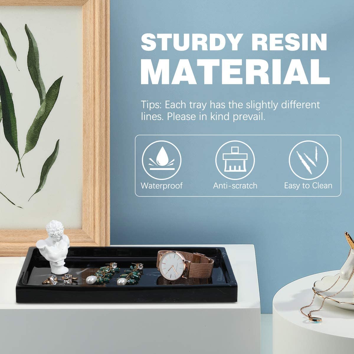 Resin Decorative Vanity Tray manufacturer