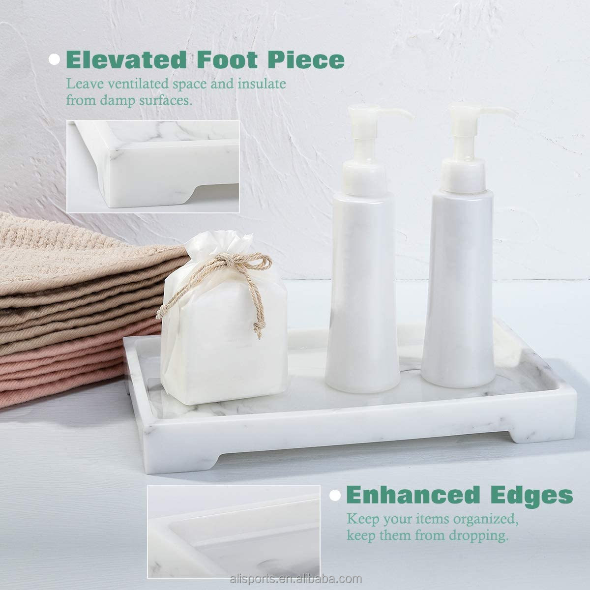 Resin Ink White Perfume Organizer manufacturer